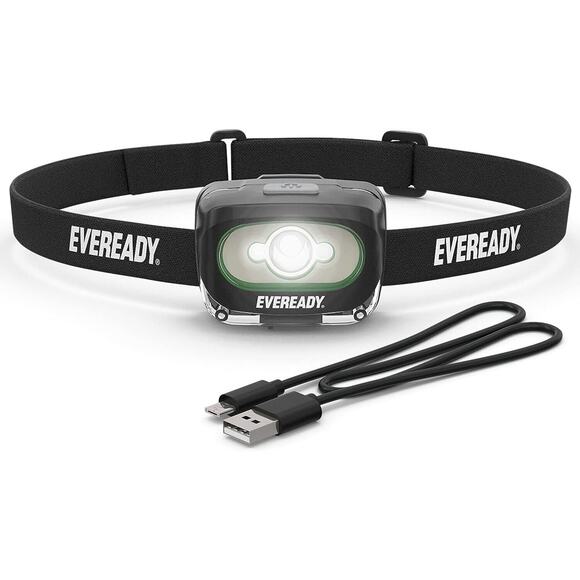 Eveready Headlamp Waterproof LED Light Rechargeable Camping Hiking Emergency - Picture 1 of 1